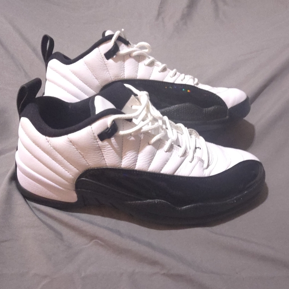 Jordan 12 Low Men\'s Sneakers in Black and White